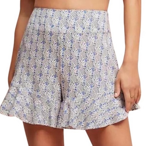 Anthropologie Maeve Imelda Pineapple Shorts - Picture 2 of 4